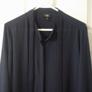 🔷️s h e e r Navy Fall Top  NWOT 🔷️ sz XL